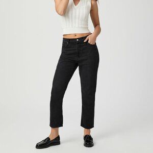Billy Crop Straight Jean - Dark Dawn Distressed